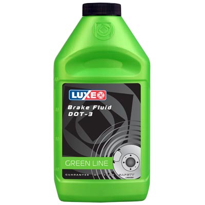 Тормозная жидкость  DOT-3  LUXE  455гр   (1/12)