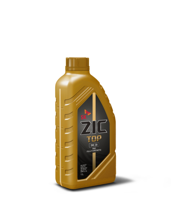 ZIC масло мотор. TOP 5/30 SN/CF (синтетика PAO 100%)  1л  (1/12)