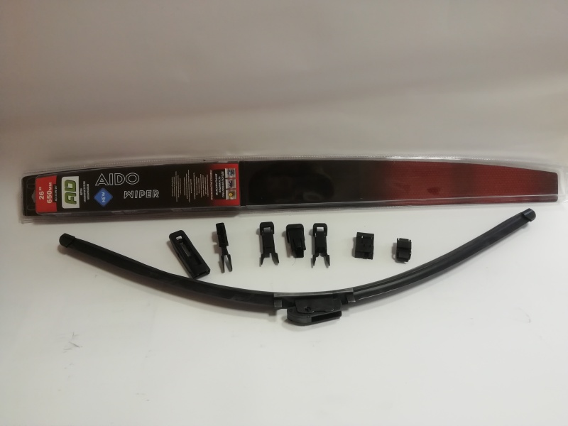 Щетка стеклоочистителя бескаркасная AIDO WIPER BLADE (блистер) 26 /650мм 