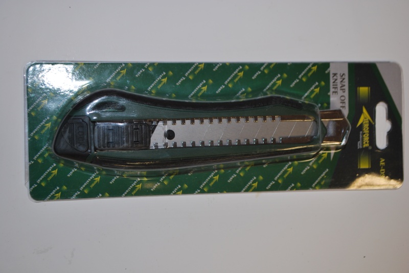 Нож канцелярский 165мм (лезвие 100*18мм)  "AEROFORСE"