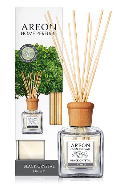 Ароматизатор (для дома и офиса с дерев. палочками) AREON STICKS 150мл Black Crystal/Черный кристалл