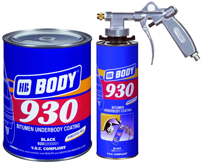 BODY Антикор 930 (для краскопульта/черный)  1,0л  (1/6)