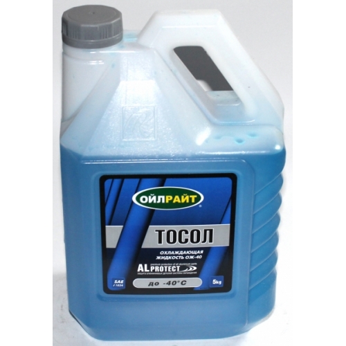 Тосол  OIL RIGHT -40   5кг (1/4)