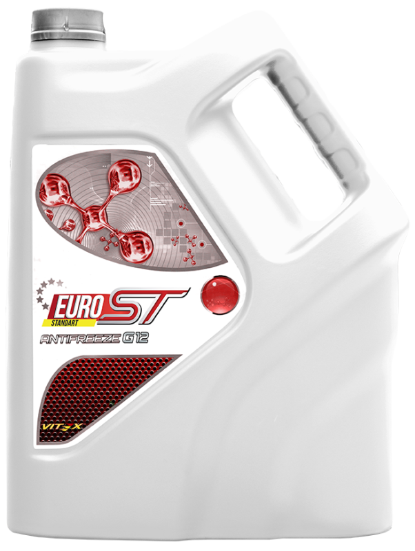 Антифриз VITEX  G12  EURO STANDART (красный)  10 кг (1/2) 