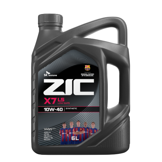 ZIC масло мотор. X7 LS 10/40 SN (синтетика)   6л   (1/3)