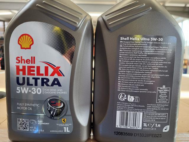 SHELL Helix Ultra  5/30  (синт)  1л (1/12) (Германия)