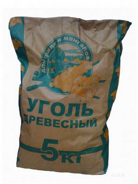 Уголь древесный для мангала и гриля 5кг