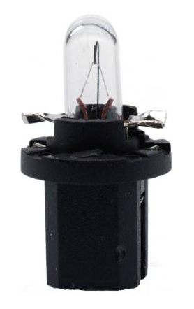 Лампа в патроне для приборной панели 12V1,2W (BX8,4d), Маяк (1/100)