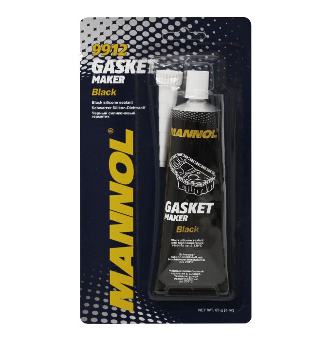 Герметик силиконовый (черный)  "Gasket Maker Black"  85гр"MANNOL" (9912) (1/12)