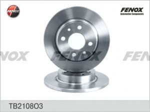 Диск тормозной ВАЗ 2108-21099, 2113-2115, (не вентил.) FENOX