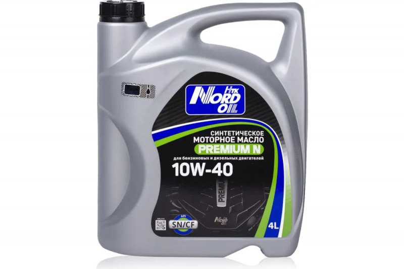 NORD OIL Масло моторное  Premium N  10W-40 SN/CF 4л (1/4) синтетика