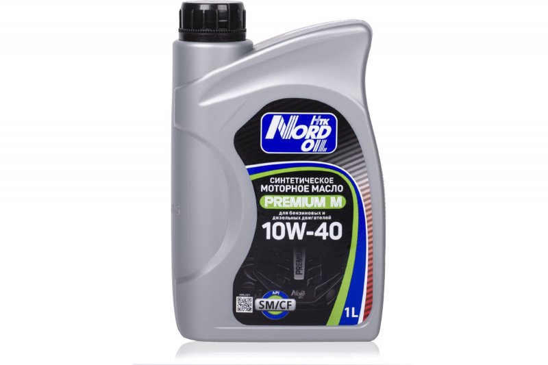 NORD OIL Масло моторное  Premium М  10W-40 SM/CF 1л (1/18) синтетика