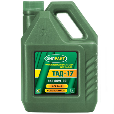 OIL RIGHT ТМ-5-18  (ТАД-17)  (80w90 / GL-5)   3л  (1/6)