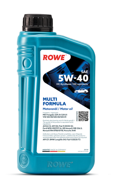 ROWE HIGHTEC MULTI FORMULA SAE 5W-40 (SN/CF, C3) синт. 1л (1/12)