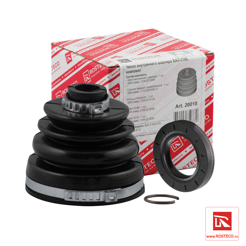 Ремкомплект ШРУСа внутреннего ВАЗ 2108-2115, (пыльник+сальник), к-т  "ROSTECO"