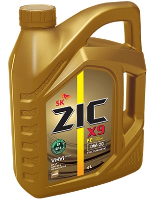 ZIC масло мотор. X9 FE 0/20 SP (полная синтетика)   4л  (1/4)