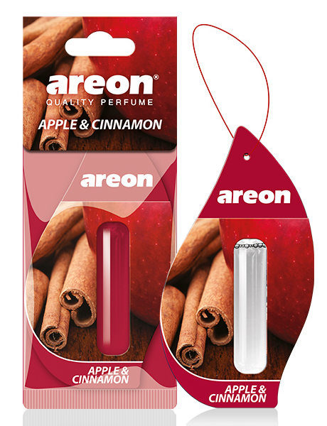 Ароматизатор подвесной (гелевый) AREON REFRESHMENT LIQUID 5мл Apple&Cinnamon/Яблоко и корица