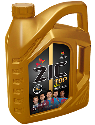 ZIC масло мотор. TOP LS 5/30 SN (синтетика PAO 100%)  4л (1/4)