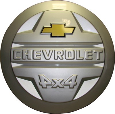 Защита запасного колеса CHEVROLET NIVA с эмблемой (снежная королева)