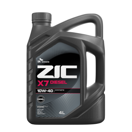 ZIC масло мотор. X7 Diesel 10/40  СI-4/SL (синтетика)   4л  (1/4)