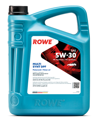 ROWE HIGHTEC MULTI SYNT DPF 5W-30 (С3, SN/CF, A3/В4) синт. 4л (1/4)