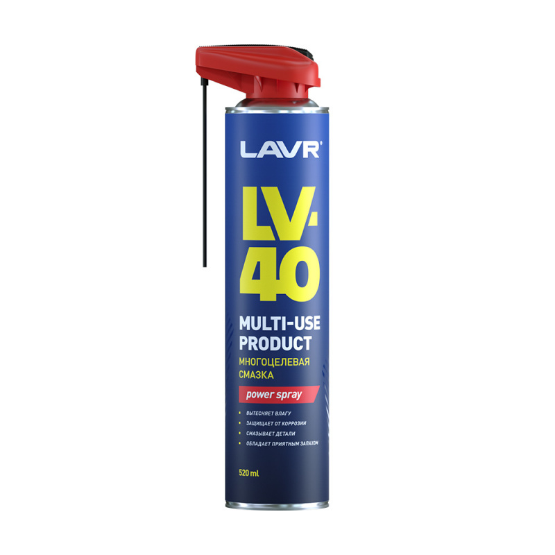 Смазка многоцелевая LV-40 (аэроз.)  520мл "LAVR"  (1/12)