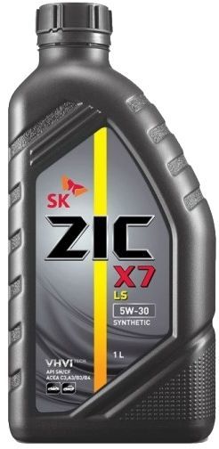 ZIC масло мотор. X7 LS  5/30 SN (синтетика)   1л  (1/12) 