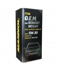 MANNOL O.E.M.(Renault Nissan) 5/30  (синт.)( металл упаковка)  1л  (1/4)