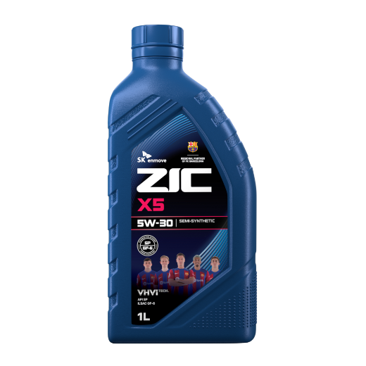 ZIC масло мотор. X5 5/30 SP (п/синт)   1л  (1/12) 