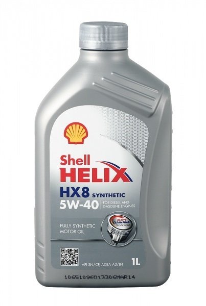 SHELL Helix HX8  5/40 (синт) 1л  (1/12)