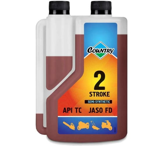 Country Масло 2-х тактное API TC (п/синт.)  1л ( дозатор ) (1/12) ST-509 