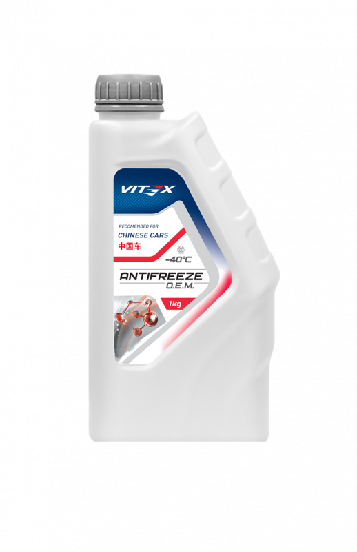 Антифриз VITEX  O.E.M for Chinese cars -40 (красный)  1 кг (1/15) 