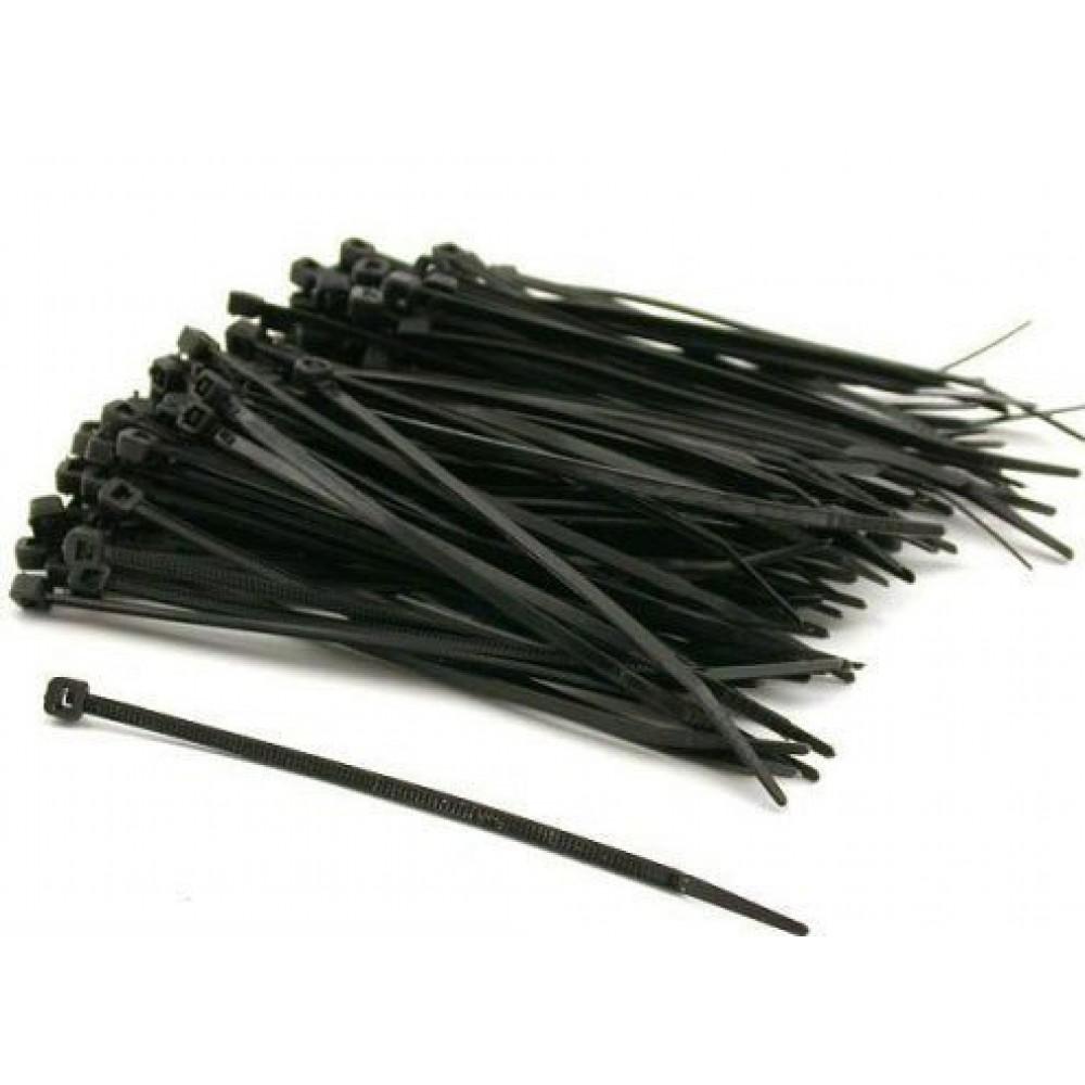 Хомут стяжка для электропроводки  3,0*100 (черный/упак.100шт) Завод Труд  
