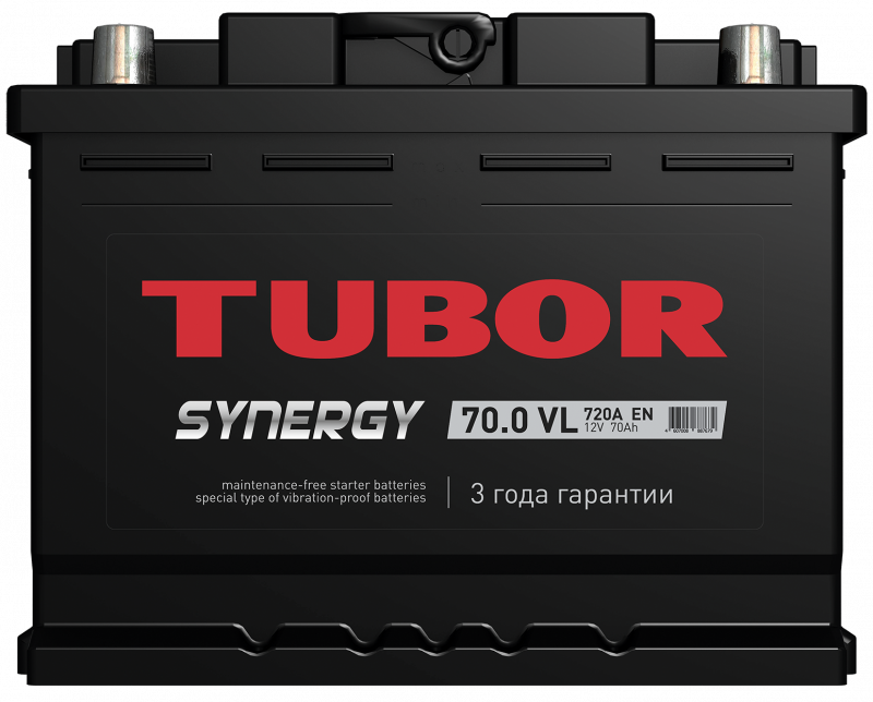 Аккум. TUBOR SYNERGY 6СТ-70.0 VL 720А евро (278*175*190)