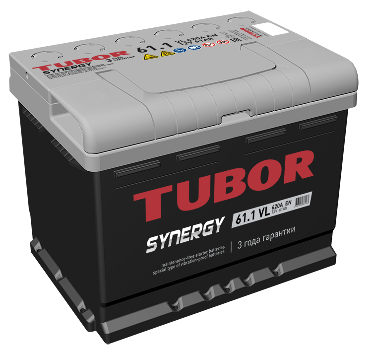 Аккум. TUBOR SYNERGY 6СТ-61.0 VL 600А евро (242*175*190)
