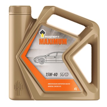ROSNEFT Maximum 15/40 SG/CD   4л  (1/4)