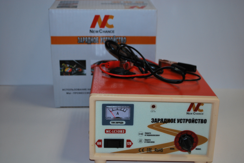 Зарядное устройство трансформаторное 6V/12V, 4-40 Ач  "NewChance"