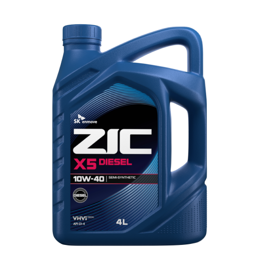 ZIC масло мотор. X5 Diesel 10/40, CI-4/SL (п/синт)   4л  (1/4) 
