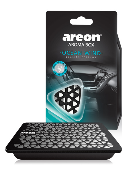 Ароматизатор (гелевый под сиденье) AREON AROMA BOX Ocean Wind/Ветер океана