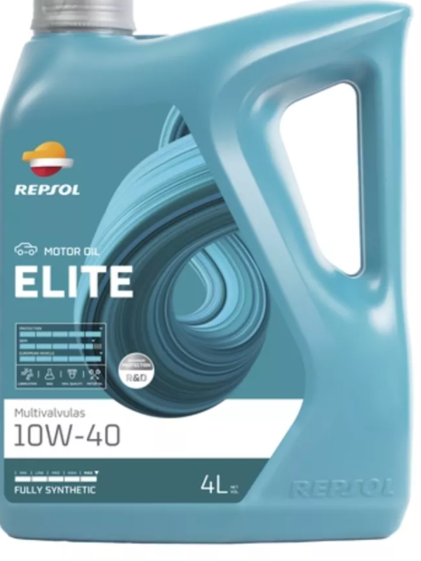REPSOL ELITE MULTIVALVULAS  10W40  ACEA A3/B4, API SN/CF  (синт)  4л   (1/5)  