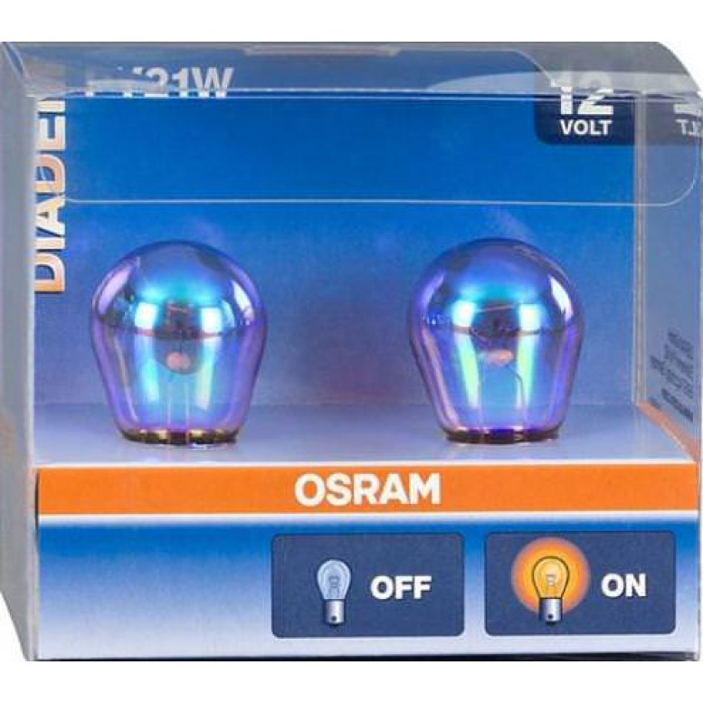 Лампочка   12V 21W DIADEM  (указ. поворота) "OSRAM"(блистр-2)