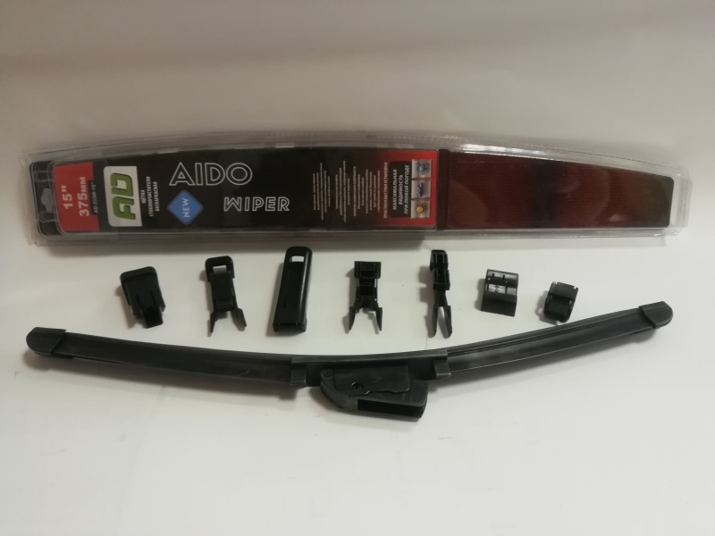 Щетка стеклоочистителя бескаркасная AIDO WIPER BLADE (блистер) 15 /375мм 